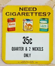Quarter & 2 Nickels Only.