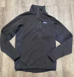Patagonia Mens 1/4 Zip Fleece Better Sweater Pullover Black Size Medium. Great used condition! No holes or damage....
