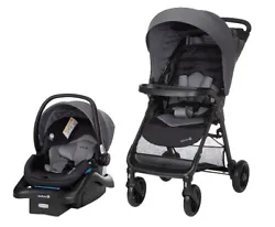 Designed for travel, The stroller is lightweight, has a fast, one-hand fold, and stands on its own when folded. With...