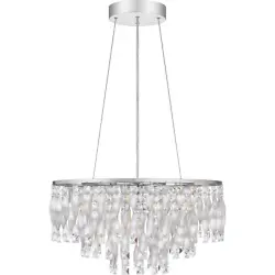 Enjoy the bright illumination this modern fixture brings. Width:24.00 in. Height:13.00 in. Extension/Depth:24.00 in....