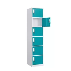 1x Locker Storage Cabinet. And the design of double lock on each door, which will double keep the safety and privacy....