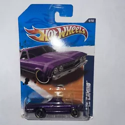 2011 Hot Wheels Muscle Mania 11 4/10 68 Chevy El Camino 104/244 Purple CHEVROLET.