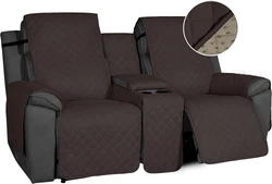 Protect your sofa from pet fur, drool, barf, pee, scratches, dirt, etc. Non-Slip Loveseat Recliner Sofa Cover with...