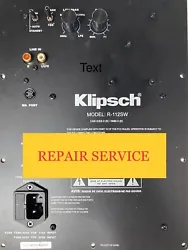 IMPORTANT SAFETY NOTICE ! THIS IS REPAIR SERVICE!