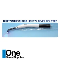 Dental Disposable Curing Light Sleeves Large- Pen Type. 500 pieces per order. Size : Large - 12 1/2