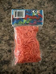 Rainbow Loom® Orange Rubber Bands with 24 C-Clips (600 Count).