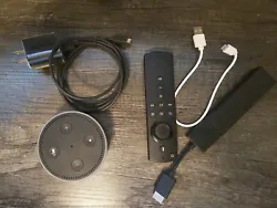 Amazon Echo Dot Alexa-enabled Bluetooth Smart Speaker / with Amazon Fire stick 4K.