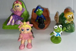 Muppets Babies 1980s 90s Toy Figure Topper Lot Kermit mrs Piggy & Fraggle Rock.