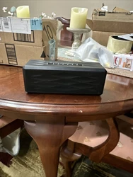 bluetooth speaker portable. This is a slightly used. Bluetooth speaker I purchased years ago never really used it...