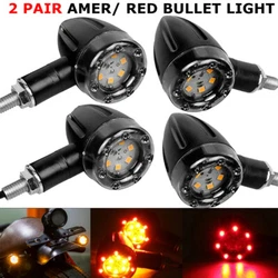 2PCS Motorcycle Turn Signal LED Light Indicator Blinker Handlebar Amber Yellow. 4X Sequential Motorcycle LED Turn...