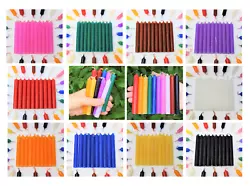 Great for Rituals, Affirmations, Spells, etc. ~ set of 20 Assorted Color Candles. Never leave burning candles...