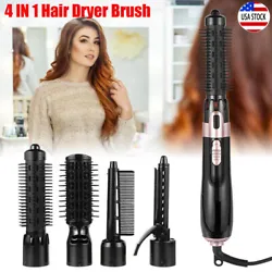 Multifunctional hair dryer brush, fit for drying, curling a variety of hair styles. A hair dryer that combs and dries...