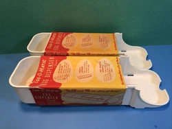 Pair NOS egg holders, each holds 6 eggs, when you remove one, the others roll gently forward. (I put one in my fridge,...
