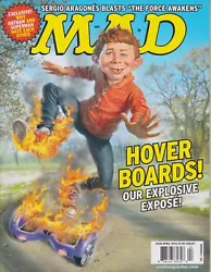 Audience: young adults and mature audiences. This issue features: Mad Magazine #539 April 2016 Hover Boards! Our...