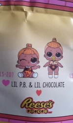 LOL SURPRISE Dolls - Mini Sweets Series 2- LiL P.B. & LiL Chocolate- Ultra Rare.  Brand new with ball.  Only doll...
