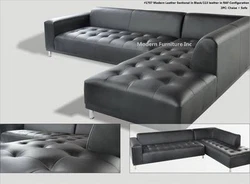 2 PC Modern Contemporary Leather Sectional Chaise + Sofa in Black/113. The response has been very good. Recently, there...