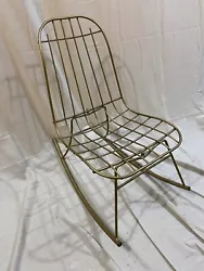 Vintage Nursery Rocking Chair - MCM / Mid Century. Metal frame is in excellent solid condition. Cushions are brand new...