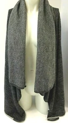 Elegant, 100% Baby Alpaca waterfall cardigan. Alpaca 100%. 100% Baby Alpaca. Cascading collar culminates in the longest...