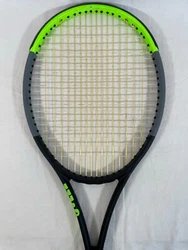 Blade 100L V7. Racquet Info. Racquet Condition. This racquet is strung with a hybrid setup. Be Happy, Play Tennis.