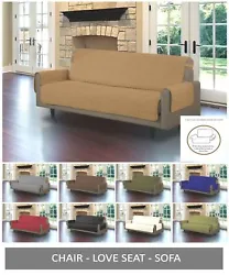This furniture protector is made of very soft microfiber fabric, which very comfortable to sit on. Machine washable....