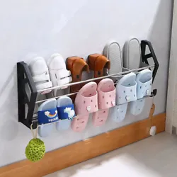 1set wall shoe organizer. Keep the surface clean and dry before pasting. Total Length: 63cm.