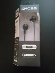 KOSS EARBUDS KEB6ik. Genuine KOSS Earbuds w/IN-LINE Microphone! Soft scalped rubber body earbuds for a flexible fit....