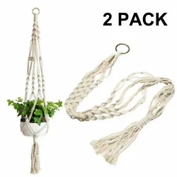 Type: Plant Hanger. 2 x Plant Holder. Material: cotton cord. No matter what the issue, big or small, we will work with...