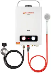 Pro 6L Portable Tankless Water Heater,Mini Sized Outdoor Propane Gas Water Heater with Portable Handle,Propane Gas...