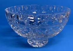 This is for one unsigned Waterford Society Cut Crystal 1996 Giftware Footed Bowl 7 7/8