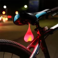 Lampe de vélo à LED, éclairage de sécurité pour vélo. Lampe LED multicolore très basse consommation.