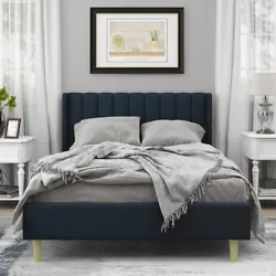 Bedrooms, with a modern and simple style.The tufted headboard is filled with sponge, thick dense foam padding provides....