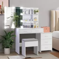 Vanity table set looking for a multifunctional vanity set?. Whether used as a makeup table, vanity table, or a simple...