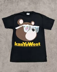 Kanye West Graduation Tour 2008 Takashi Murakami Bear Rap/Hip Hop Tee Adult SM.  This Kanye West T-shirt is pre-owned...