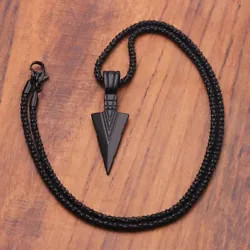 Choose the color that suits your style and embrace the adventurous spirit with this Arrowhead Pendant Necklace. Chain...