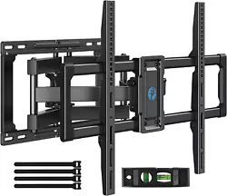 Wide Compatibility: This full motion TV wall mount from Pipishell is compatible with most 40″–82″ TVs up to 110...