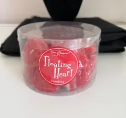 New Box Set of 23 Red Heart Shaped Floating Candles.