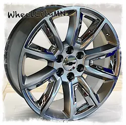 Chevy LTZ replica 5696 wheels. 6x5.5 bolt pattern, +24 offset. 2000-2024 Tahoe, Suburban 4x2 & 4x4. You are buying 4...