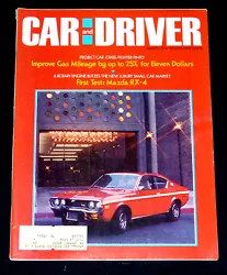 March 1974 Car and Driver magazine. One owner.