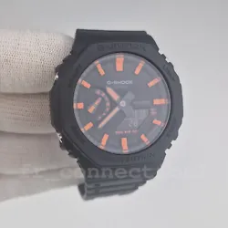 This watch is a Casio G-Shock GA-2100-1A4 customized with waterproof paint marker pens. The hour markers hand painted....