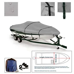 600D Premium trailerable boat cover. boat cover major features Treated with mold, mildew and UV inhibitors with its...