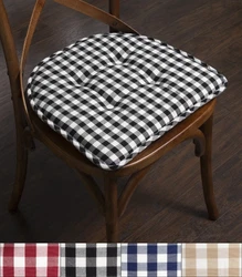 Add a pop of color and comfort to your dining area, breakfast nook, or sporting event with these trendy Checkered U...
