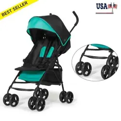 Toddler Stroller Infant Lightweight Folding Pushchair Lockable Rear Wheel Travel. Reversible Baby Stroller w/ Storage...