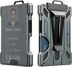 Function: RFID Blocking. 1x Cardholder wallet. The transparent plate design on the back can insert the work card and...