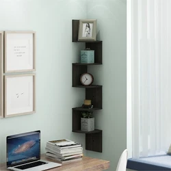 5 Tier Wall Mount Floating Corner Shelf makes space utilization possible from any corner. Creative design provides...