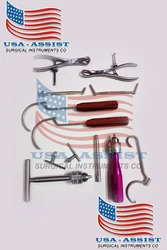 4: 2 Pieces Double Drill Sleeve 6.5mm / 3.2mm Dia, Triple Drill Guide for wires. 3: 2 Pieces Wire Passer. 5: 1 Piece...