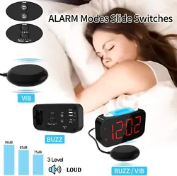 3 awake modes to choose from, Bed shaker/Buzzer/Both. The super loud alarm is designed for heavy sleepers and the...