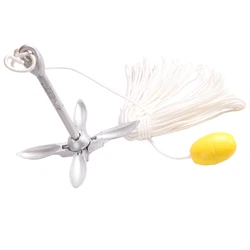 Folding Grapnel Anchor For Canoe,kayak,Paddle Board & Small Boat,2.5kg/5.5LB Folding Grapnel Anchor For...