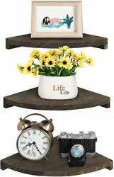 Do not dismiss your dream. 【Attractive Wall Décor Shelves】 The 3 floating corner shelves is perfect for fit any...