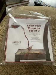 2 NEW LAMINET Clear Vinyl Chair Protector Fits Chairs Up to 21
