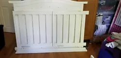 Used crib for approx. Toddler bed and rail kit have not been used. Parents relocated and could not take with them.